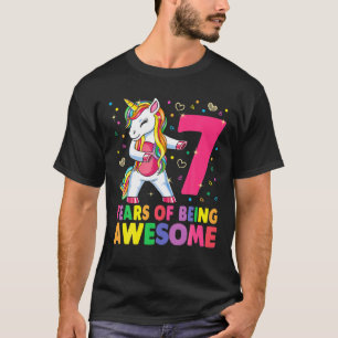 Camiseta Unicornio De 7 Años De Edad En La Universidad De C