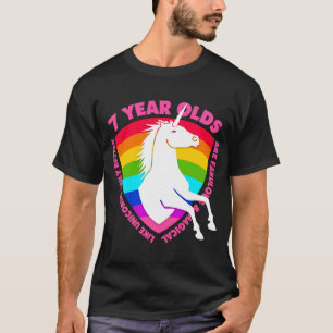Camiseta Unicornio de 7 años: regalo de cumpleaños para m