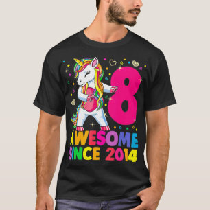 Camiseta Unicornio de 8 años de edad Chica Unificado