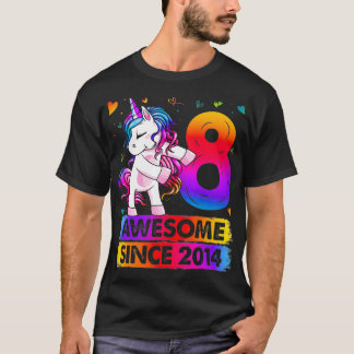 Camiseta Unicornio de 8 años de edad Chica Unificado