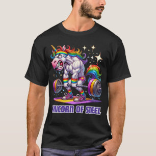 Camiseta Unicornio de acero - Gimnasio divertido