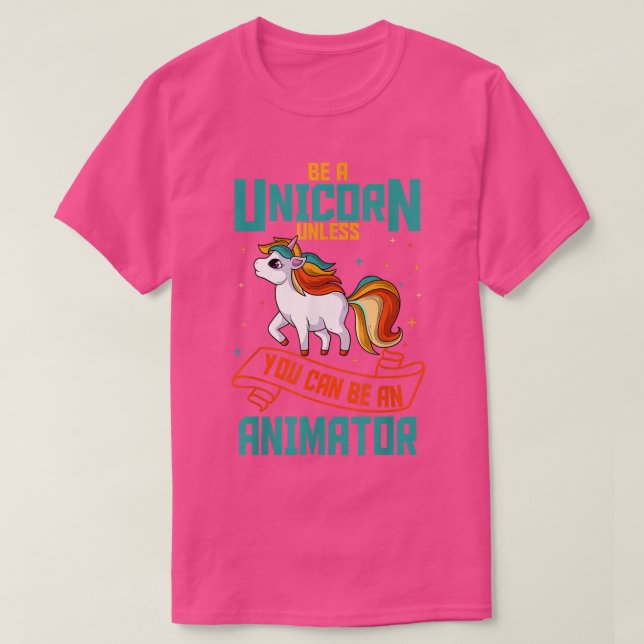 Camiseta Unicornio de animación (Diseño del anverso)