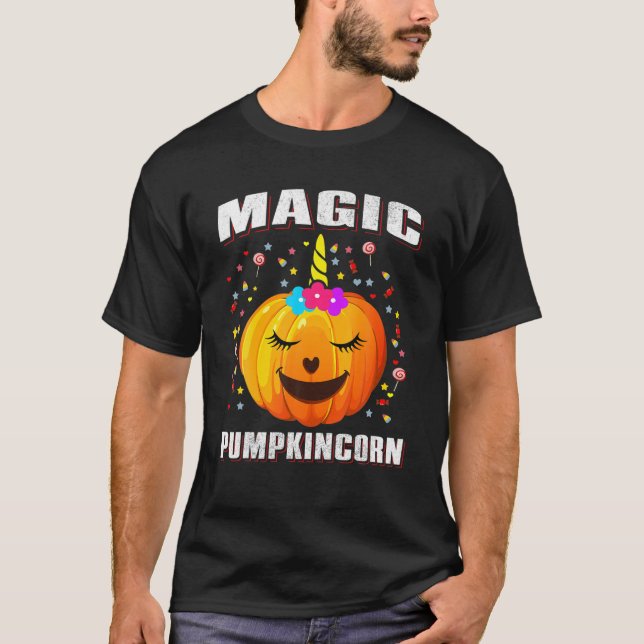 Camiseta Unicornio de calabaza mágica (Anverso)