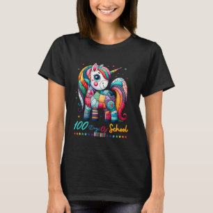 Camiseta Unicornio de Celebración 100 Días de Escuela para 