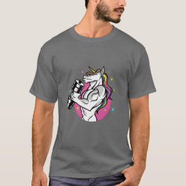 Camiseta Unicornio de elevación muscular de pesas