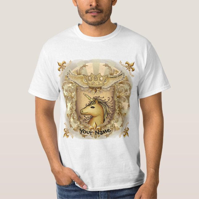 Camiseta Unicornio de Escudo Mágico (Anverso)
