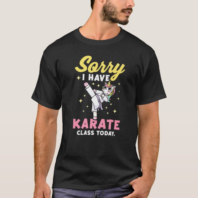 Camiseta Unicornio de estudiantes de Karate (Anverso)