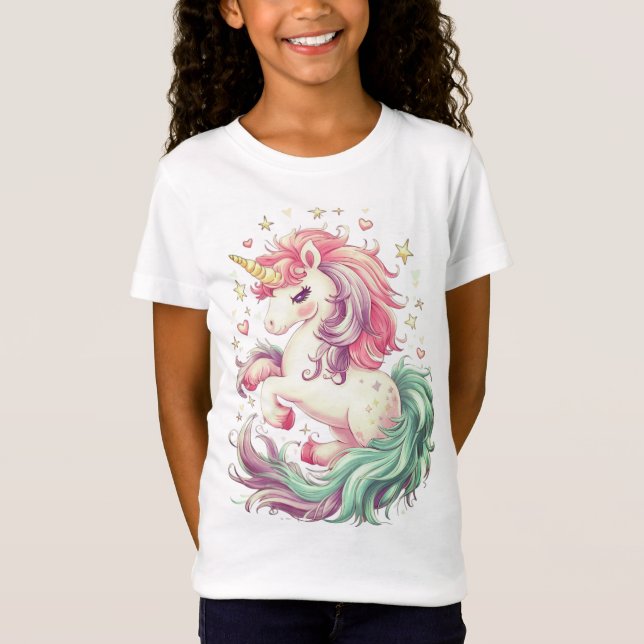 Camiseta unicornio de fantasía (Anverso)