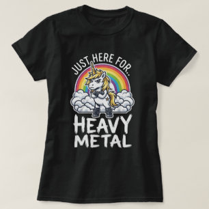 Camiseta Unicornio de Heavy Metal