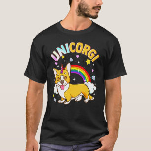 Camiseta Unicornio de Hombre Corgi Crossover Unicorgi