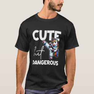 Camiseta Unicornio de Karate Taekwondo Lindo pero Peligroso