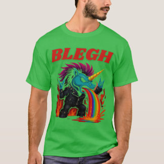 Camiseta Unicornio de metal Blegh pesado vintage
