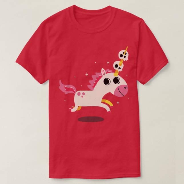 Camiseta Unicornio De Muerte (Diseño del anverso)