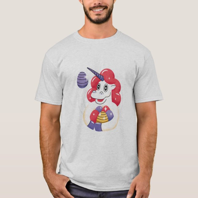Camiseta Unicornio de Pascua (Anverso)