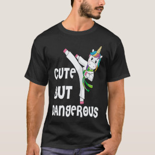 Camiseta Unicornio de Taekwondo Clásico Kara Lindo Pero Pe