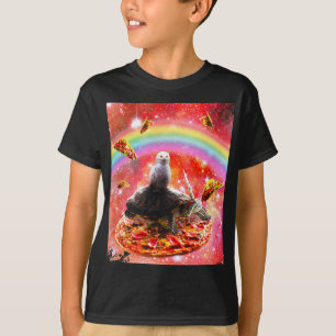 Camiseta Unicornio de tortuga de búho espacial - Pizza y ta