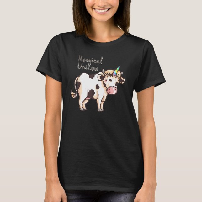 Camiseta Unicornio de vaca Moogical (Anverso)