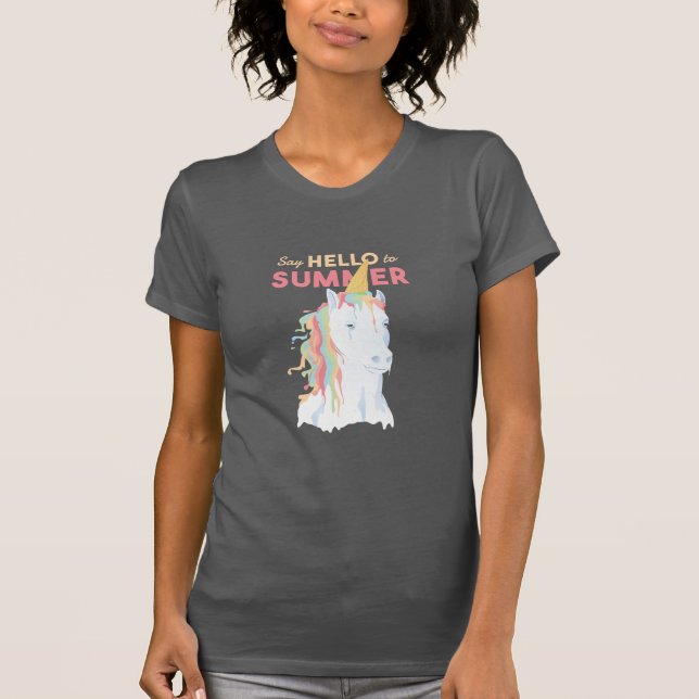 Camiseta Unicornio de verano de fusión (Anverso)