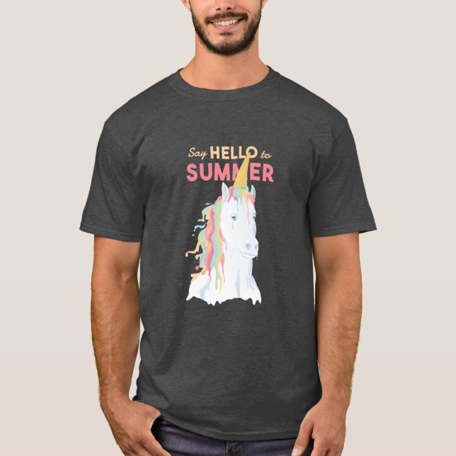 Camiseta Unicornio de verano de fusión (Anverso)
