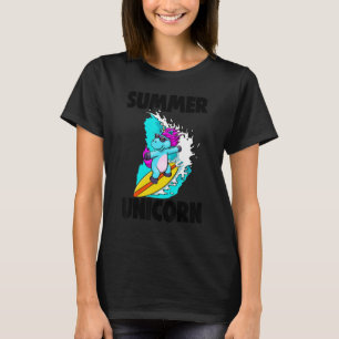 Camiseta Unicornio de Verano Mujeres Aman los Animales