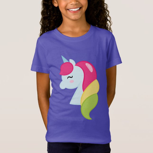 Camiseta Unicornio del arco iris (Anverso)