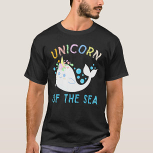 Camiseta unicornio del mar arcoíris narval animales peces T