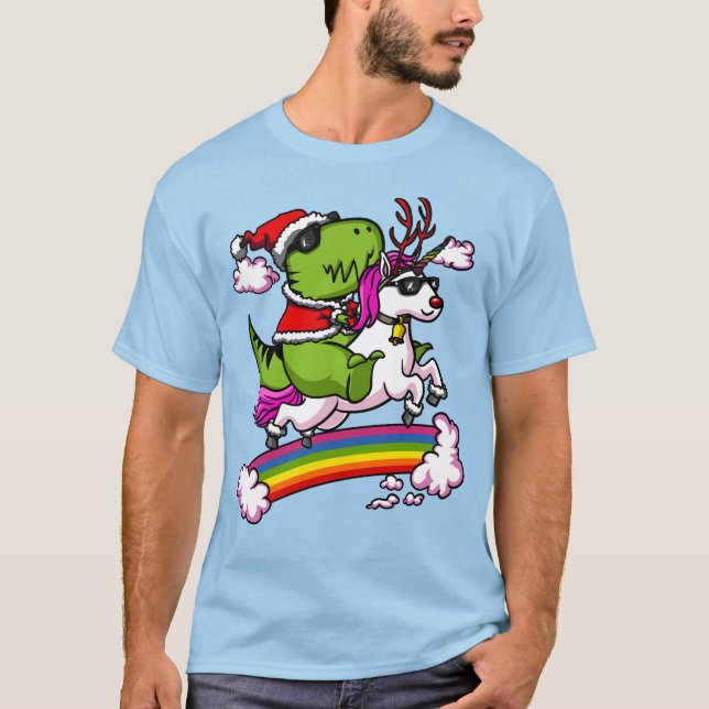 Camiseta Unicornio del montar a caballo de Santa del (Anverso)