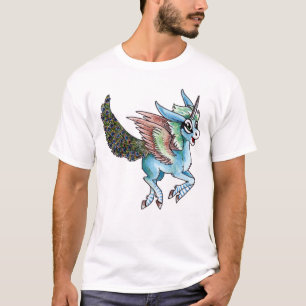 Camiseta Unicornio del pavo real