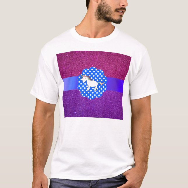Camiseta Unicornio del purpurina (Anverso)