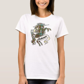 Camiseta Unicornio del tartán de Anderson