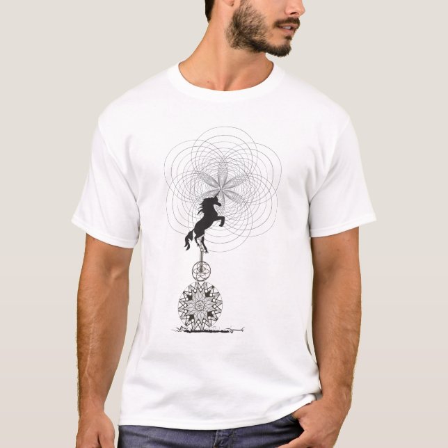 Camiseta unicornio del universo (Anverso)