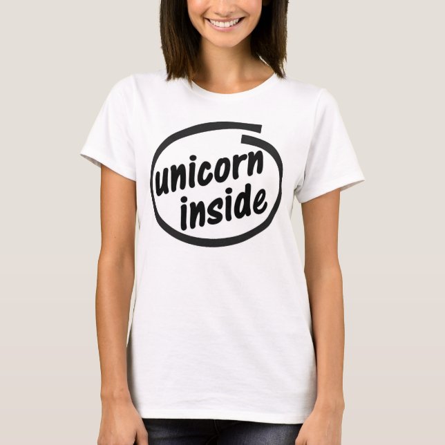 Camiseta Unicornio dentro (Anverso)
