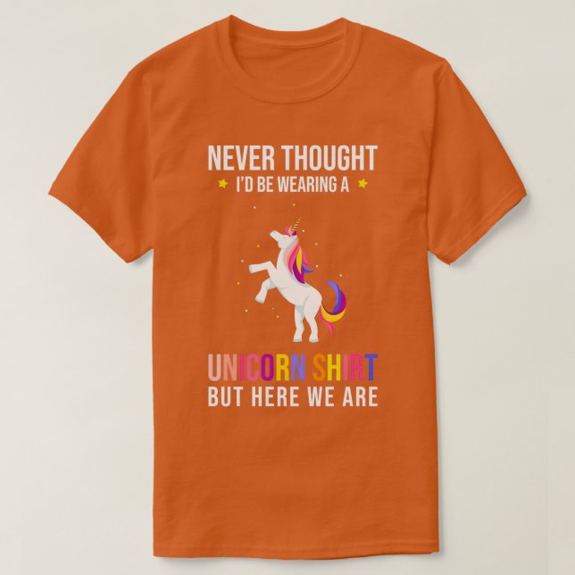 Camiseta Unicornio dice divertida unicornio (Diseño del anverso)