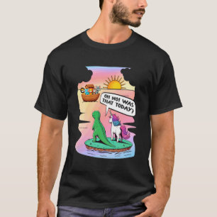 Camiseta Unicornio Dinosaurio Cristiano Jesús Católico Arca