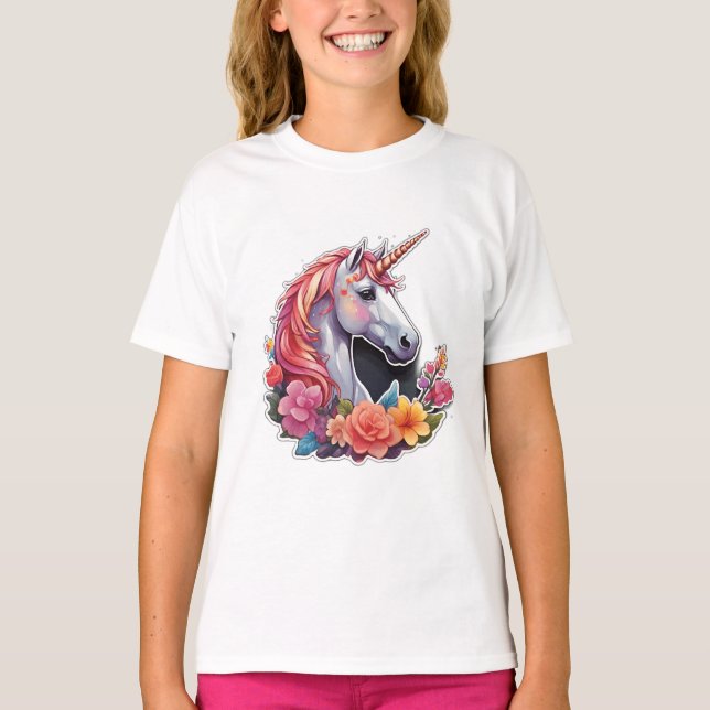 Camiseta Unicornio, diseño de bonito (Anverso)