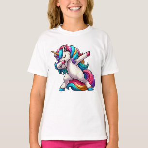 Camiseta Unicornio Divertido Dabbing – Unicornio Colorido y