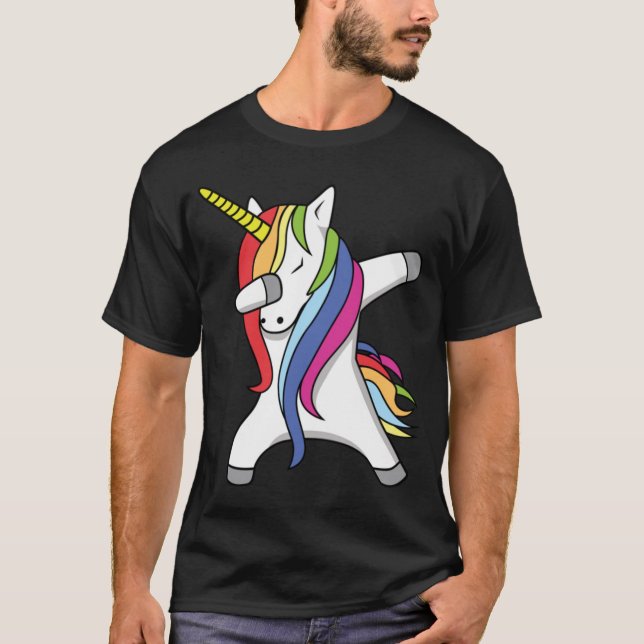 CAMISETA UNICORNIO DIVERTIDO DEL REGALO DE CUMPLEAÑOS DEL (Anverso)