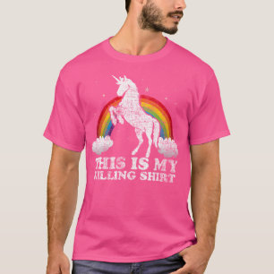 Camiseta Unicornio Divertido Esto Es Mi Asesino Angustiado