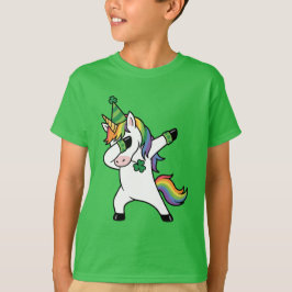 Camiseta Unicornio Divertido Hace Dabbing Arcoíris Día de S