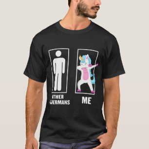 Camiseta Unicornio Divertido Haciendo Dab a Otros Pescadore