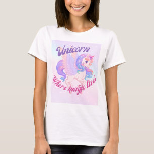 Camiseta Unicornio donde vive la magia