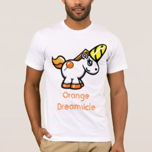Camiseta ¡Unicornio!!  El Dreamsicle anaranjado