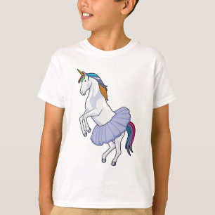 Camiseta Unicornio en ballet con falda
