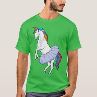 Camiseta Unicornio en ballet con falda