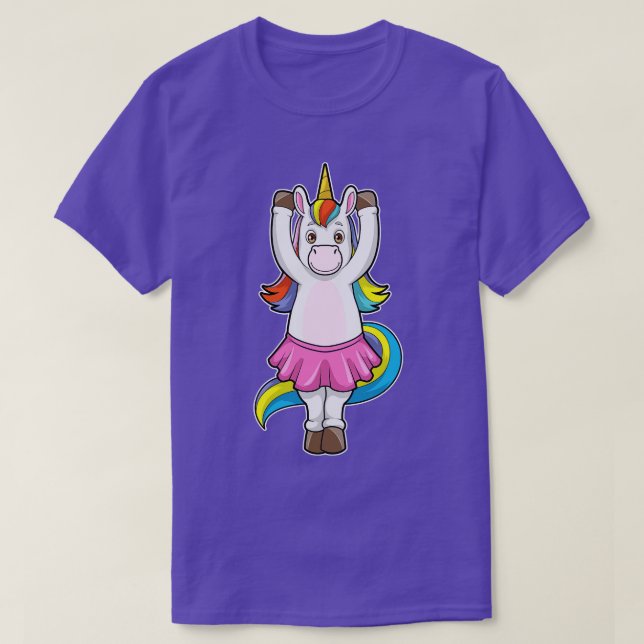Camiseta Unicornio en Ballet Dance con Skirt (Diseño del anverso)