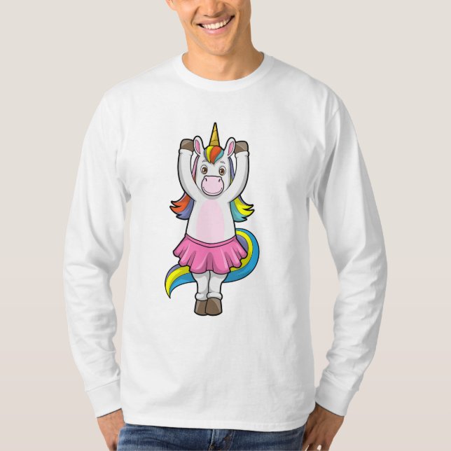 Camiseta Unicornio en Ballet Dance con Skirt (Anverso)