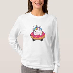 Camiseta Unicornio En Donut Unicornios Son Chicas Animales