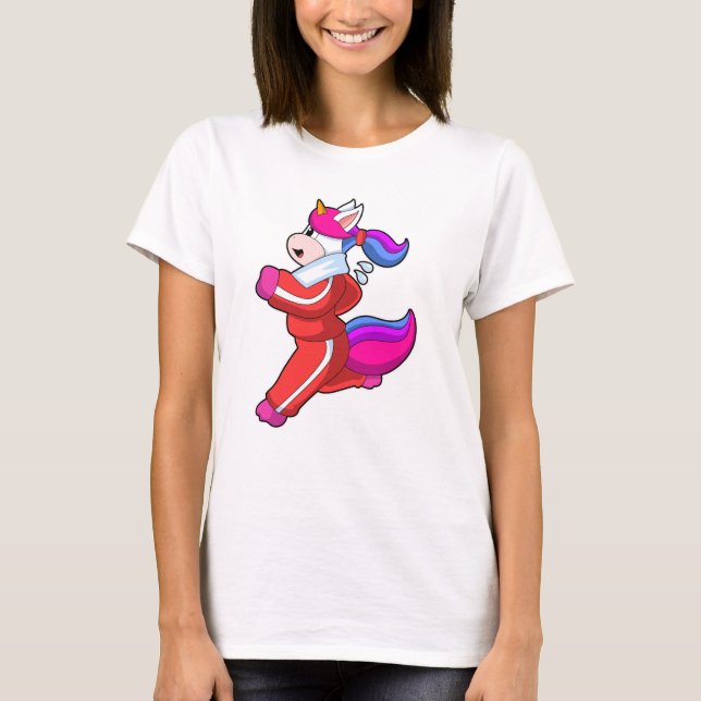 Camiseta Unicornio en ejecución (Anverso)