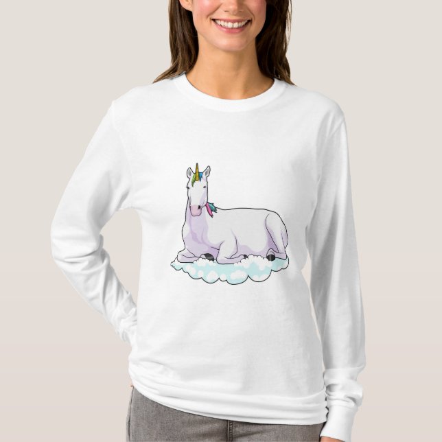 Camiseta Unicornio en la nube (Anverso)