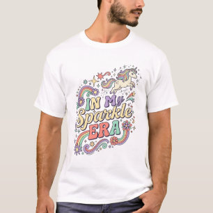 Camiseta Unicornio En Mi Era Brillante Ropa Kawaii Gráfica_